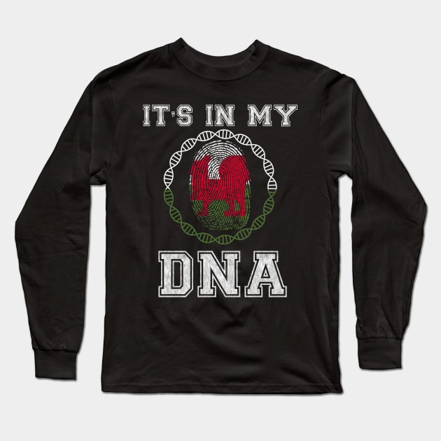 Wales  It's In My DNA - Gift for Welsh From Wales Long Sleeve T-Shirt by Country Flags